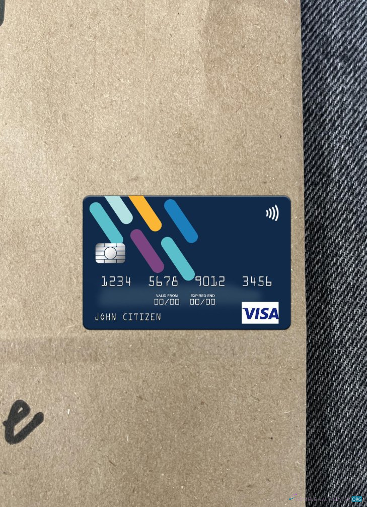 Download Angola Finibanco Angola S.A. visa card photolook front Photoshop template